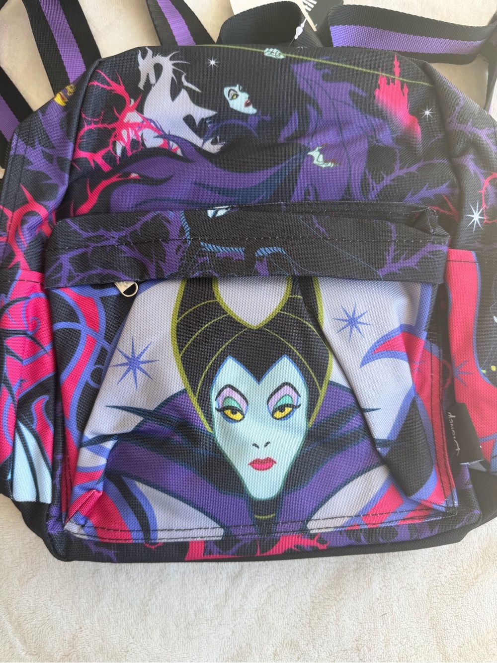 Maleficent Purple Graphic Women's Backpack
